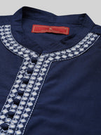 House of Pataudi Men Jashn Embroidered Mirror Work Kurta | Grocsy
