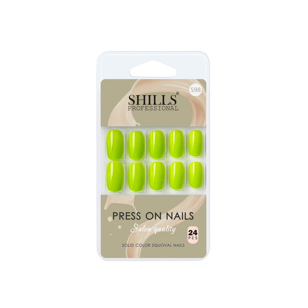 Shills Professional Reusable Press On Nails Square - SPN598 | Grocsy