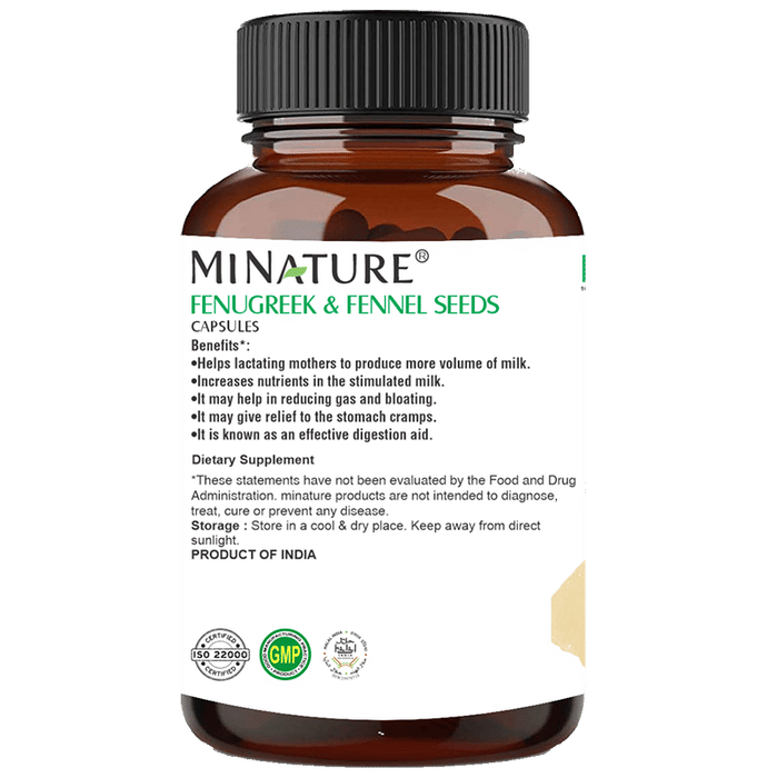 Minature Fenugreek & Fennel Seeds Capsules | Grocsy