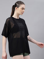 MKH Typography Printed Dri FIT Relaxed Fit Sports T-shirt | Grocsy