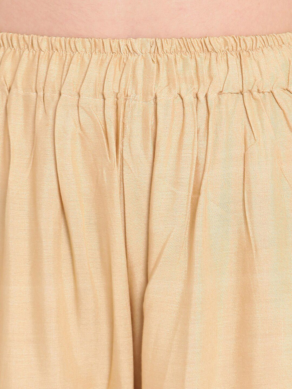 TAG 7 Women Beige Solid Straight Palazzos | Grocsy