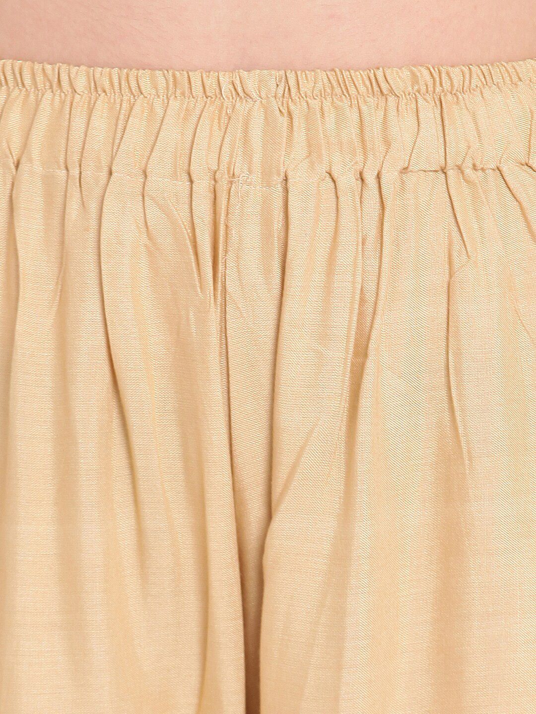 TAG 7 Women Beige Solid Straight Palazzos | Grocsy