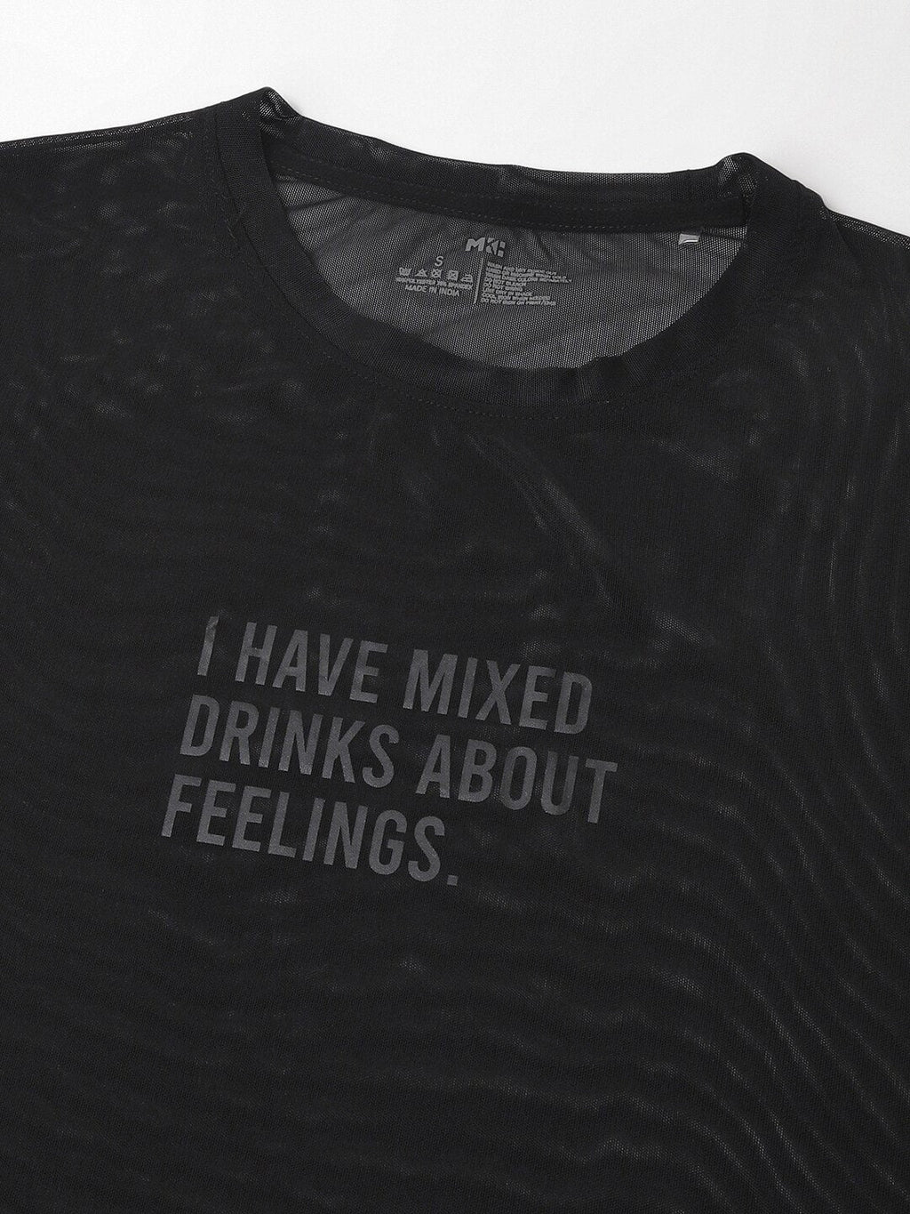 MKH Typography Printed Dri-FIT Relaxed Fit Gym T-shirt | Grocsy