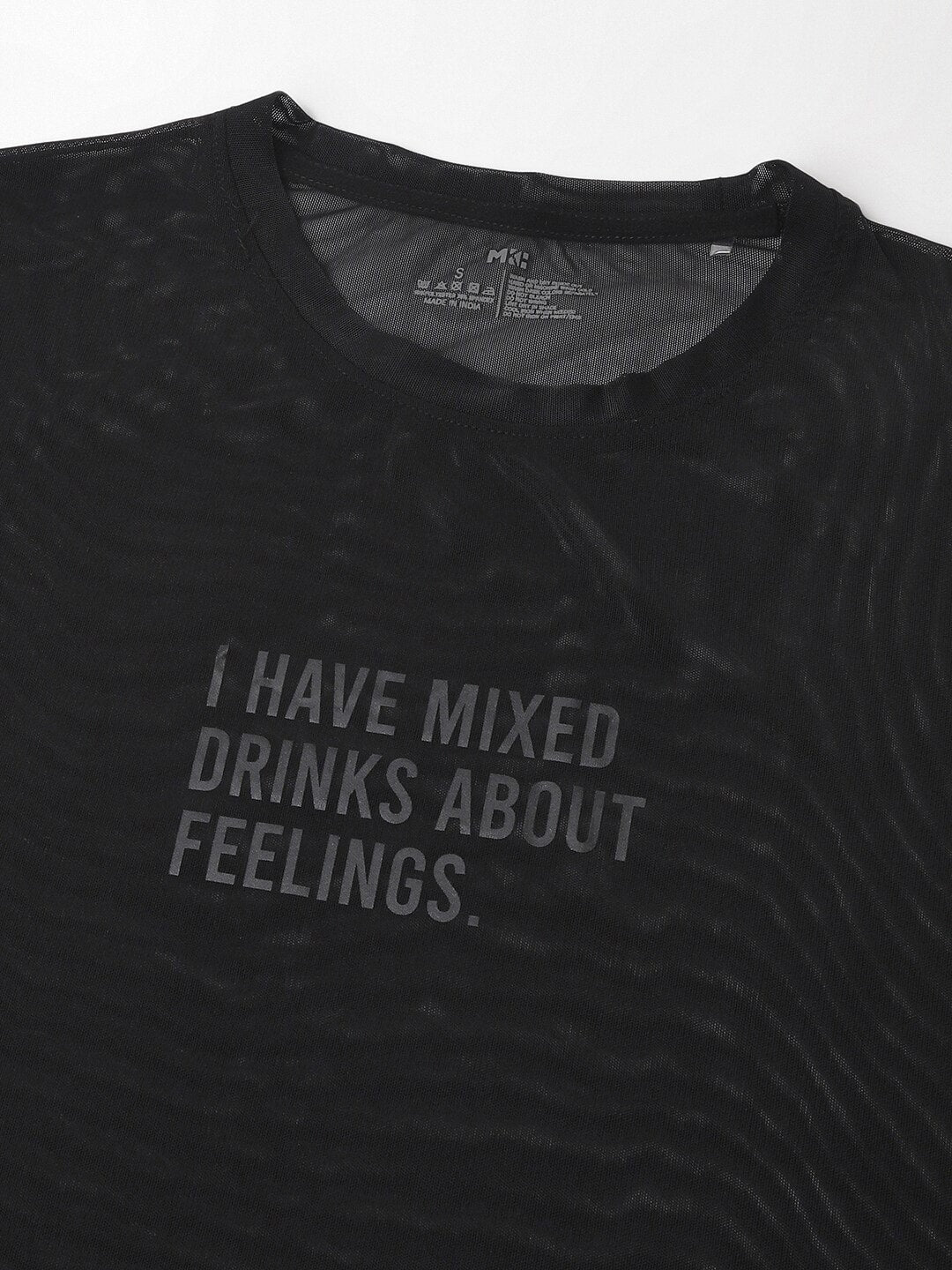 MKH Typography Printed Dri-FIT Relaxed Fit Gym T-shirt | Grocsy