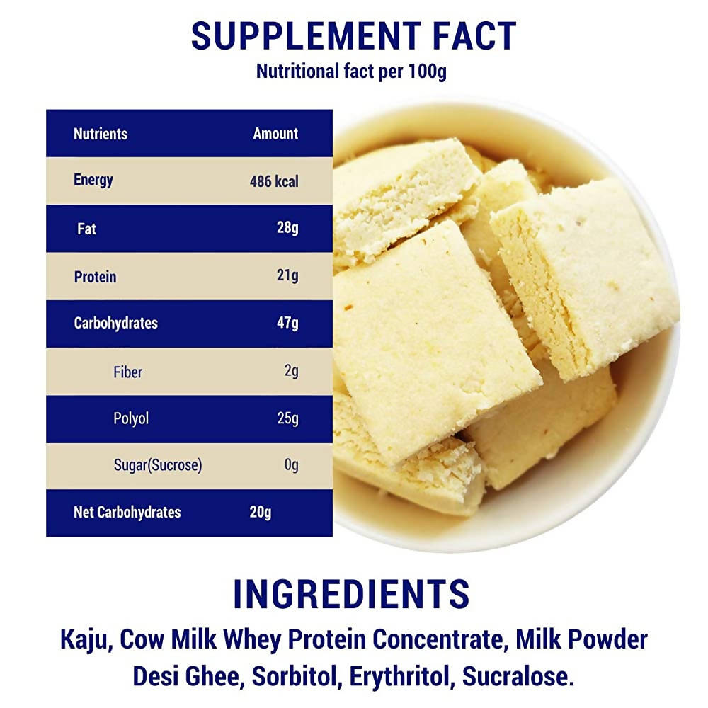 Diabexy Desi Ghee Sugar Free Kaju Barfi for Diabetics | Grocsy