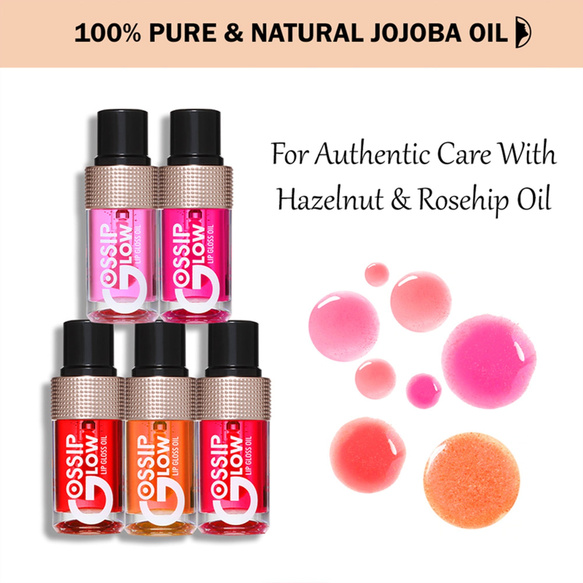 Character Gossip Glow Lip Gloss Oil - Pink Punch 03 | Grocsy