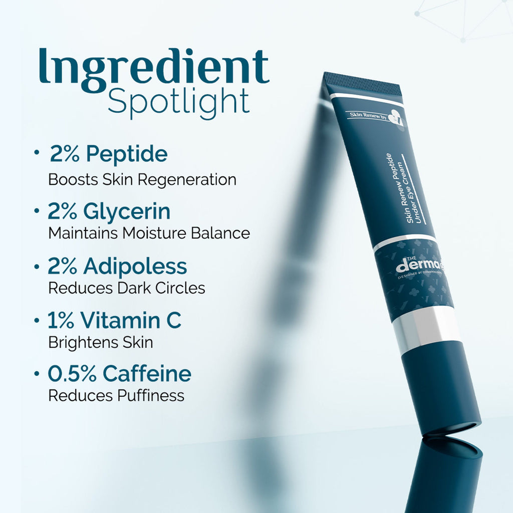 The Derma Co Dr. V Skin Renew Skin Renew Peptide Under Eye Cream | Grocsy