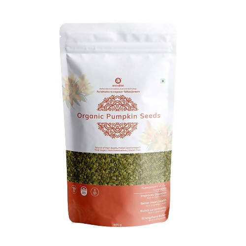 Anveshan Organic Raw Pumpkin Seeds | Grocsy