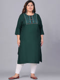 Sztori Women Yoke Design Thread Work Kurta | Grocsy