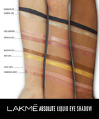 Lakme Absolute Explore Liquid Eye Shadow - Pink Champagne & Copper Glitter | Grocsy