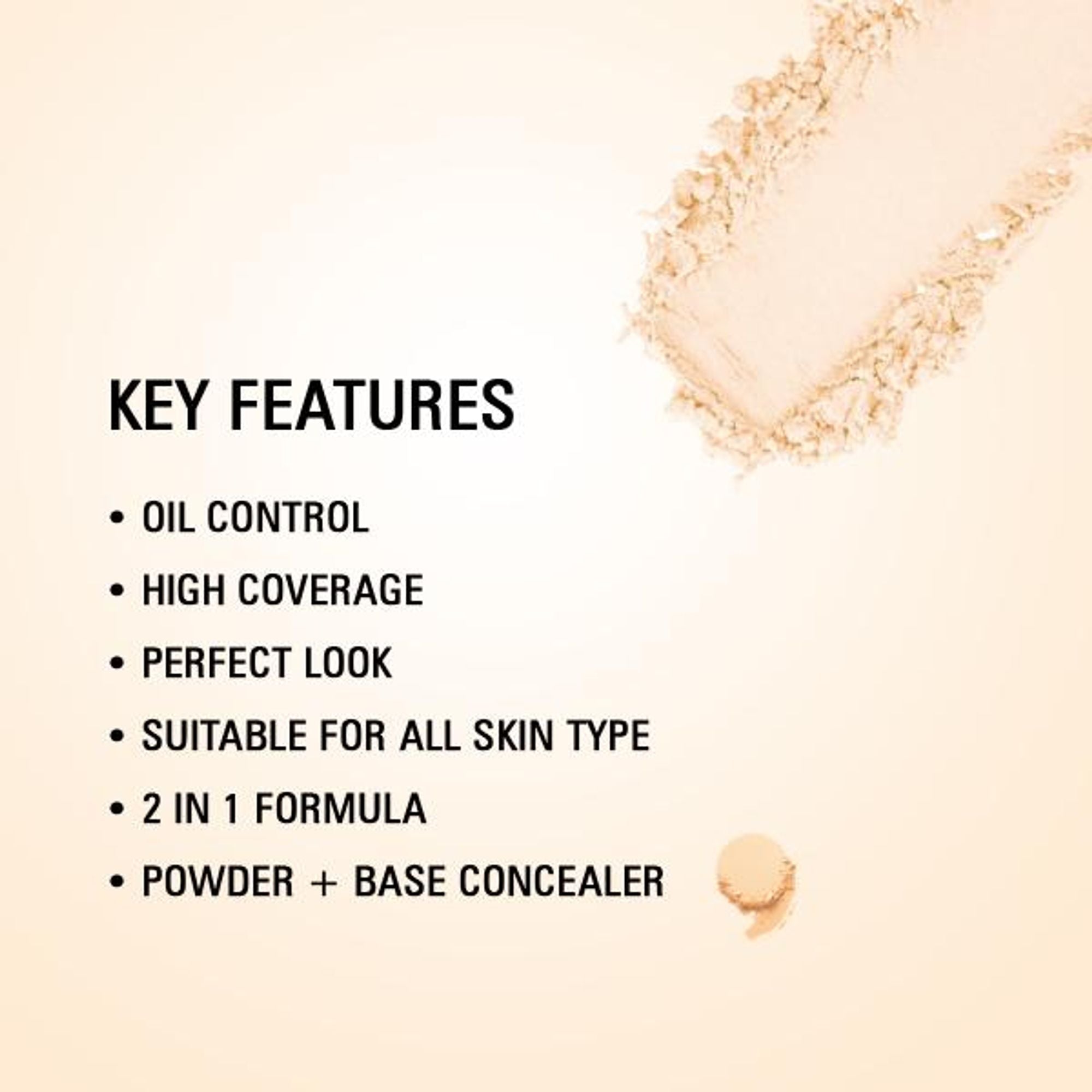 Matt Look Perfect Look 2 In 1 Formula Oil Control Powder - Light | Grocsy