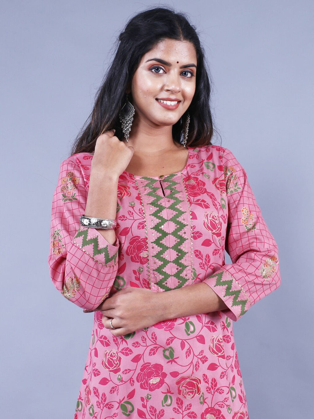 HERE&NOW Printed Straight Regular Fit Kurta | Grocsy