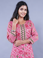 HERE&NOW Printed Straight Regular Fit Kurta | Grocsy