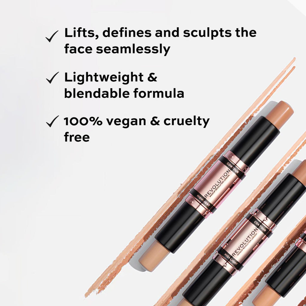 Makeup Revolution Fast Base Contour Stick - Light | Grocsy