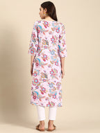 Sangria Women Floral Printed Sequinned Kurta | Grocsy