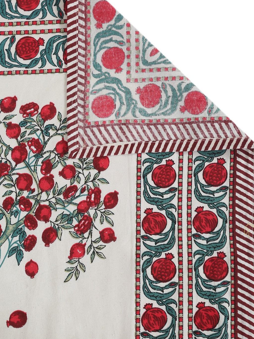 Rajasthan Decor Cream-Coloured Ethnic Motifs 144 TC Cotton King Bedsheet & 2 Pillow Covers | Grocsy