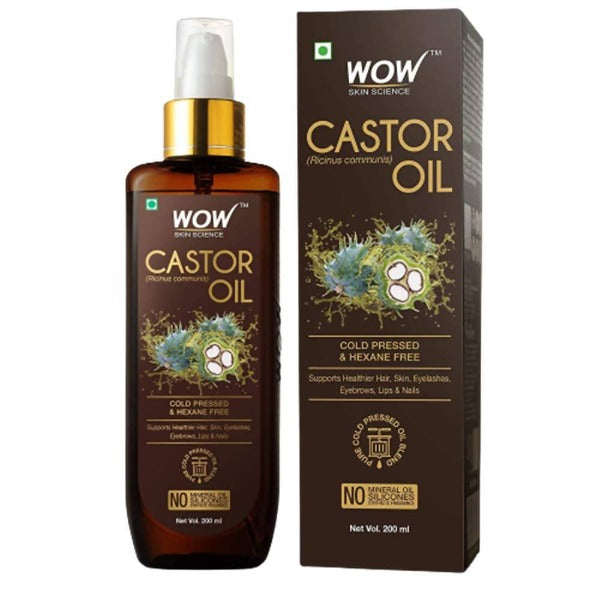 Wow Skin Science Castor Oil 200ml | Grocsy