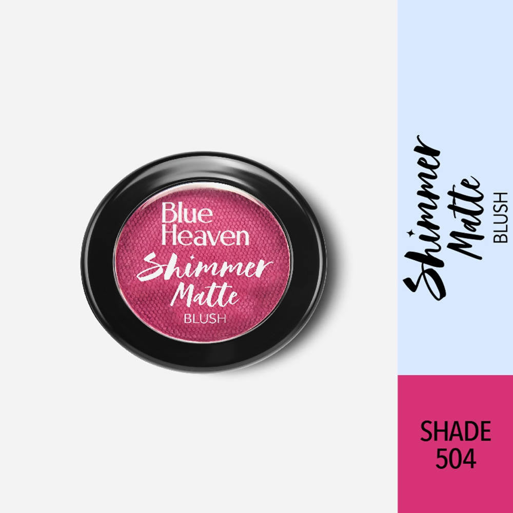 Blue Heaven Shimmer Matte Blush Shade 504 | Grocsy
