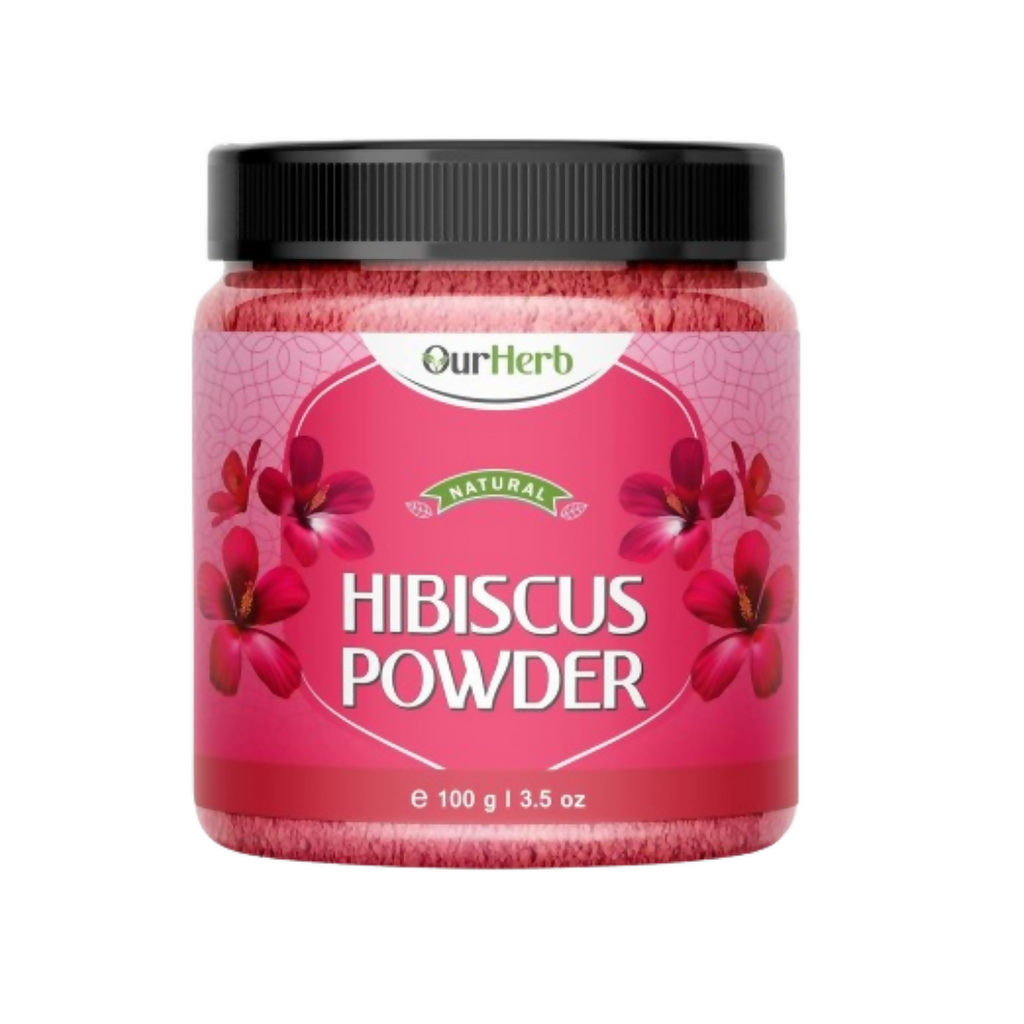 OurHerb Hibiscus Flower Powder For Face Pack And Hair Mask For All Types Of Hair | Grocsy
