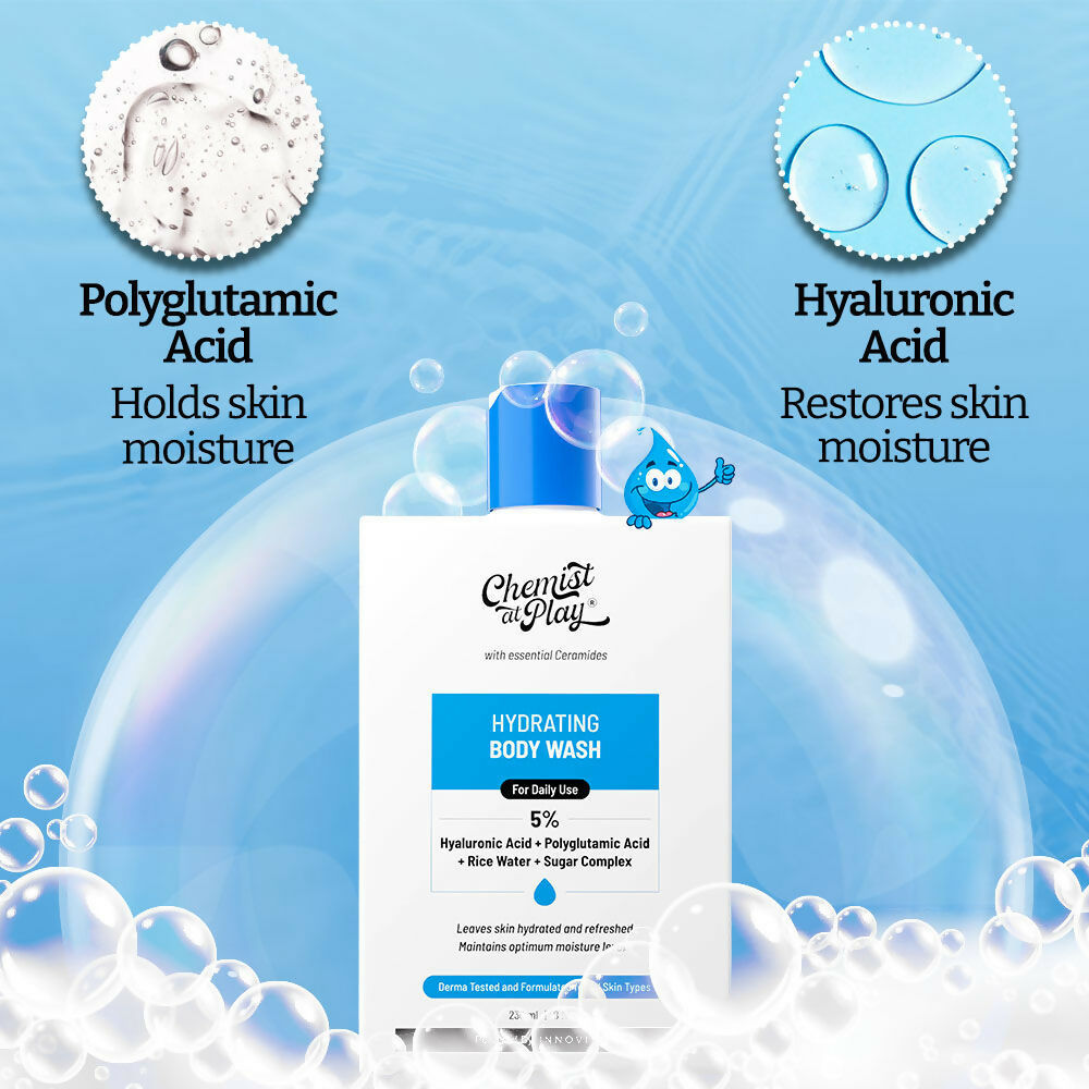 Chemist At Play Hydrating with Face Cleanser, Moisturiser & Body Wash Combo | Grocsy