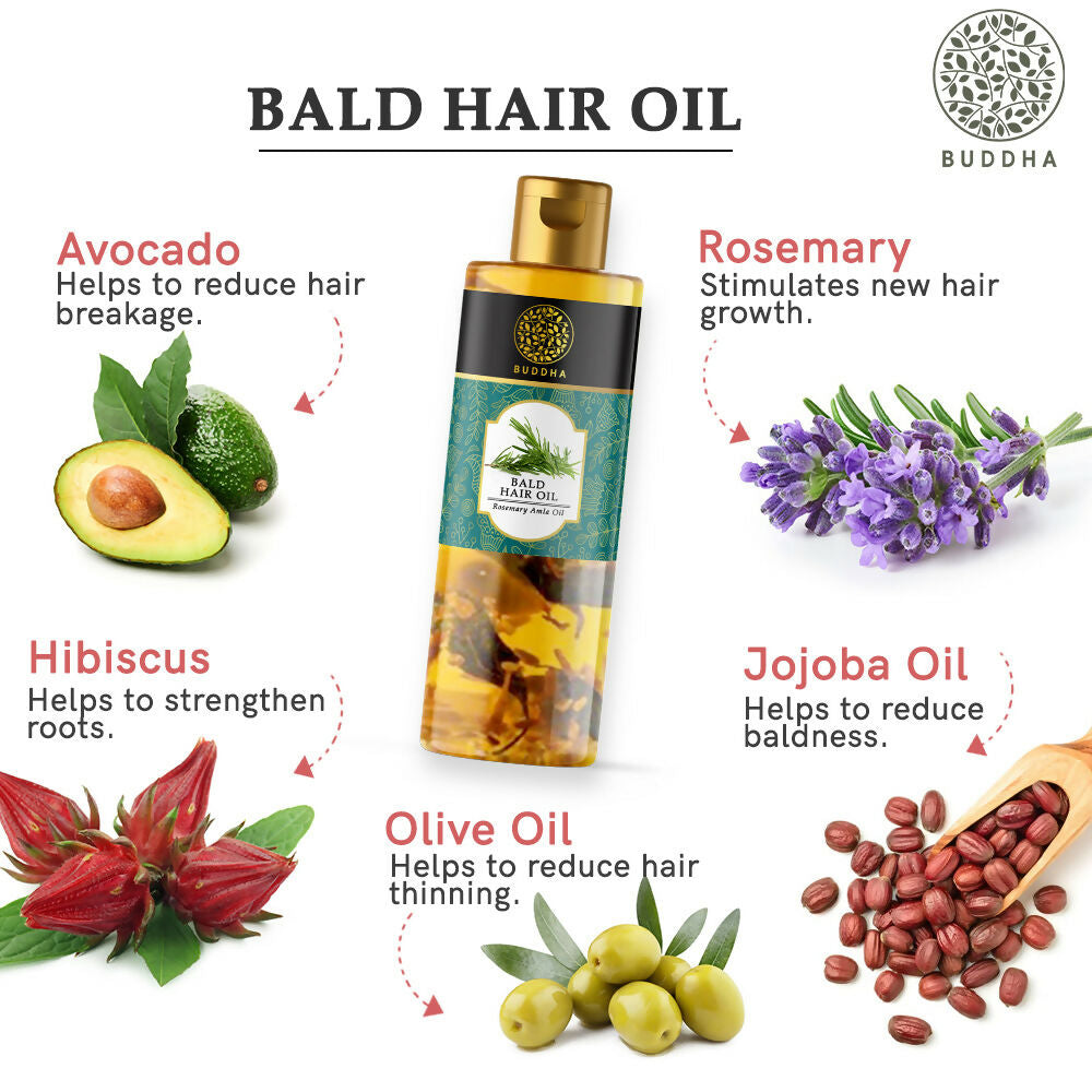 Buddha Natural Anti Bald Hair Oil | Grocsy