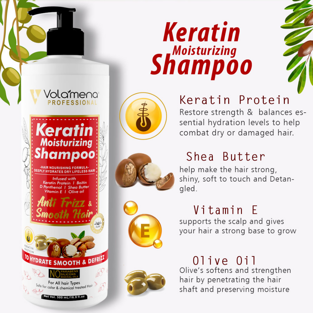 Volamena Keratin Moisturizing Shampoo | Grocsy