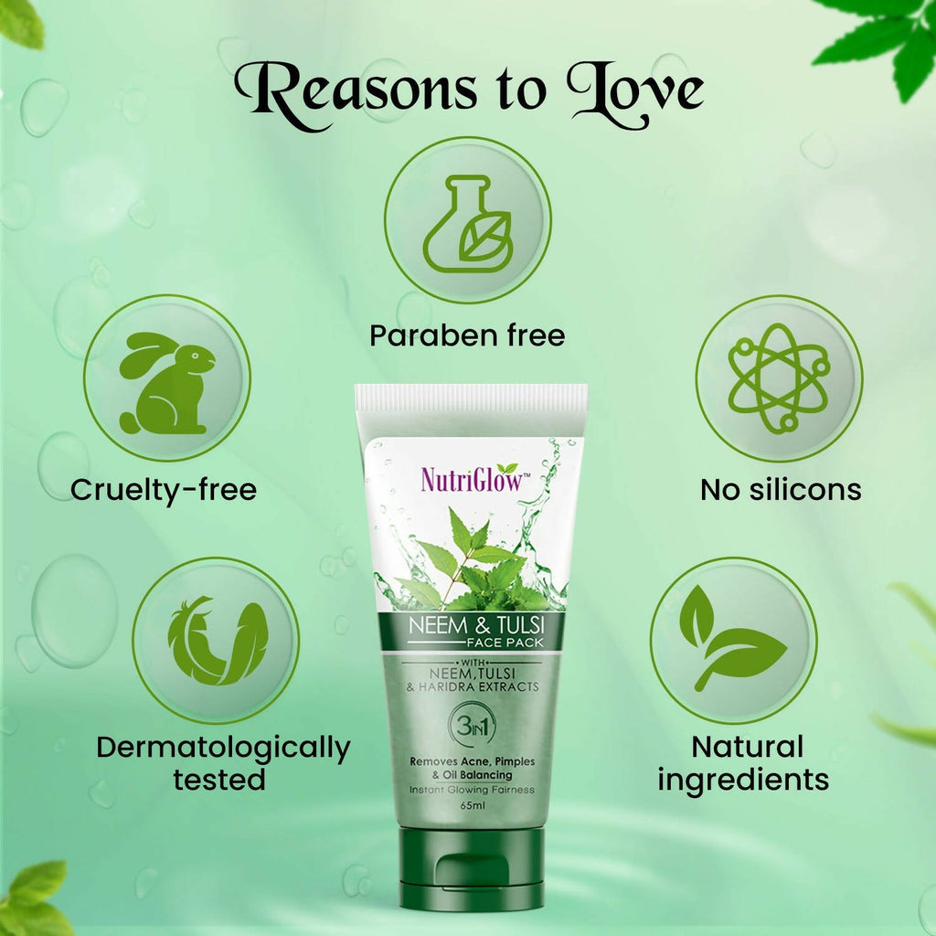 NutriGlow Neem & Tulsi Face Pack | Grocsy