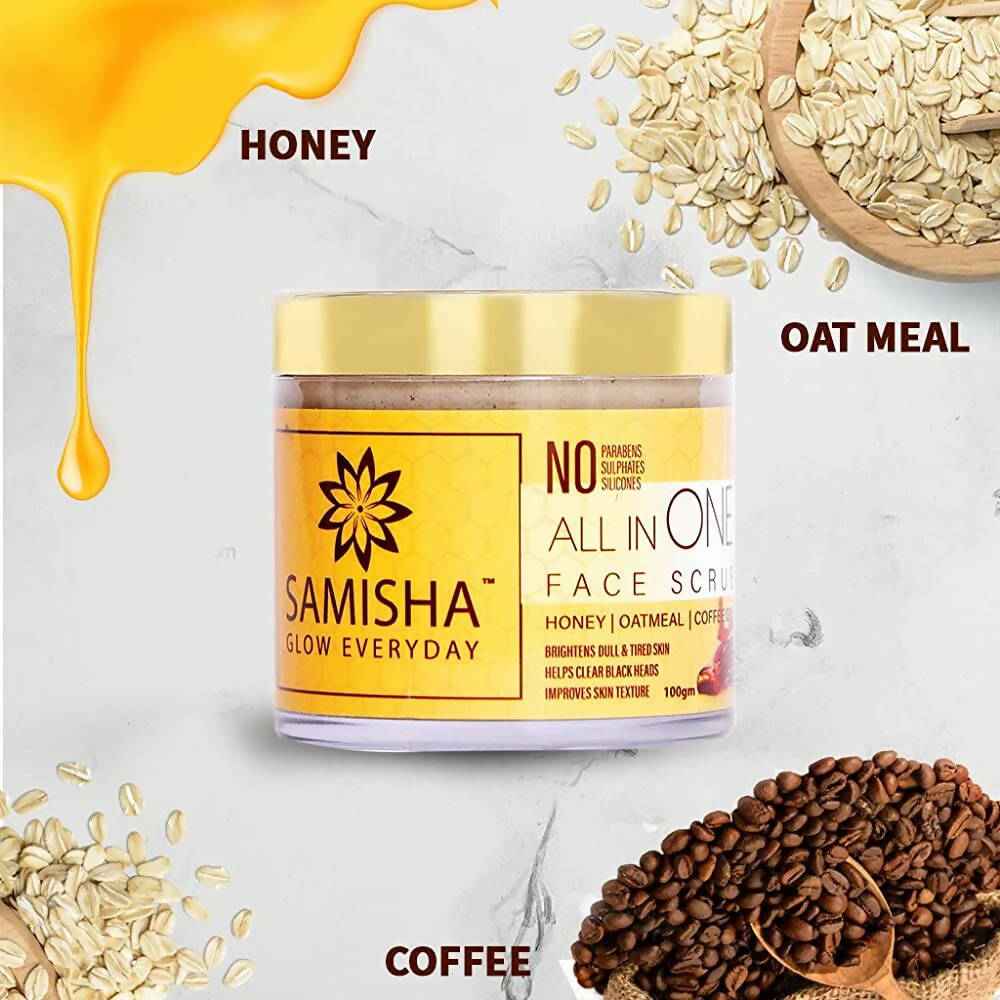 Samisha Organic All In One Face Scrub | Grocsy