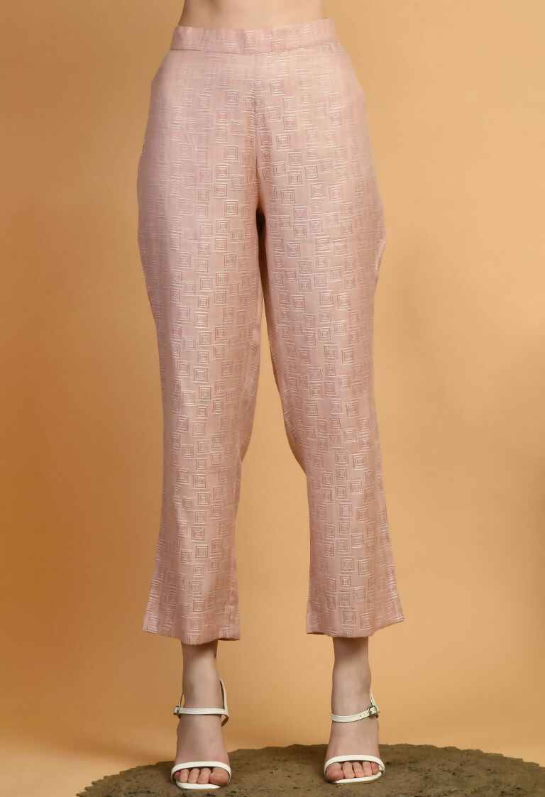 Joban Fashion Peach Cotton Kurta Set | Grocsy