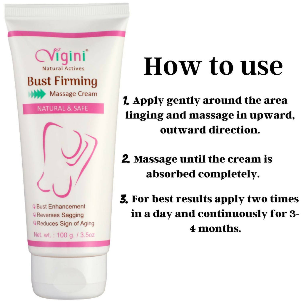 Vigini Natural Actives Breast Bust Body Shaping Toner Firming Tightening Growth Oil Cream | Grocsy