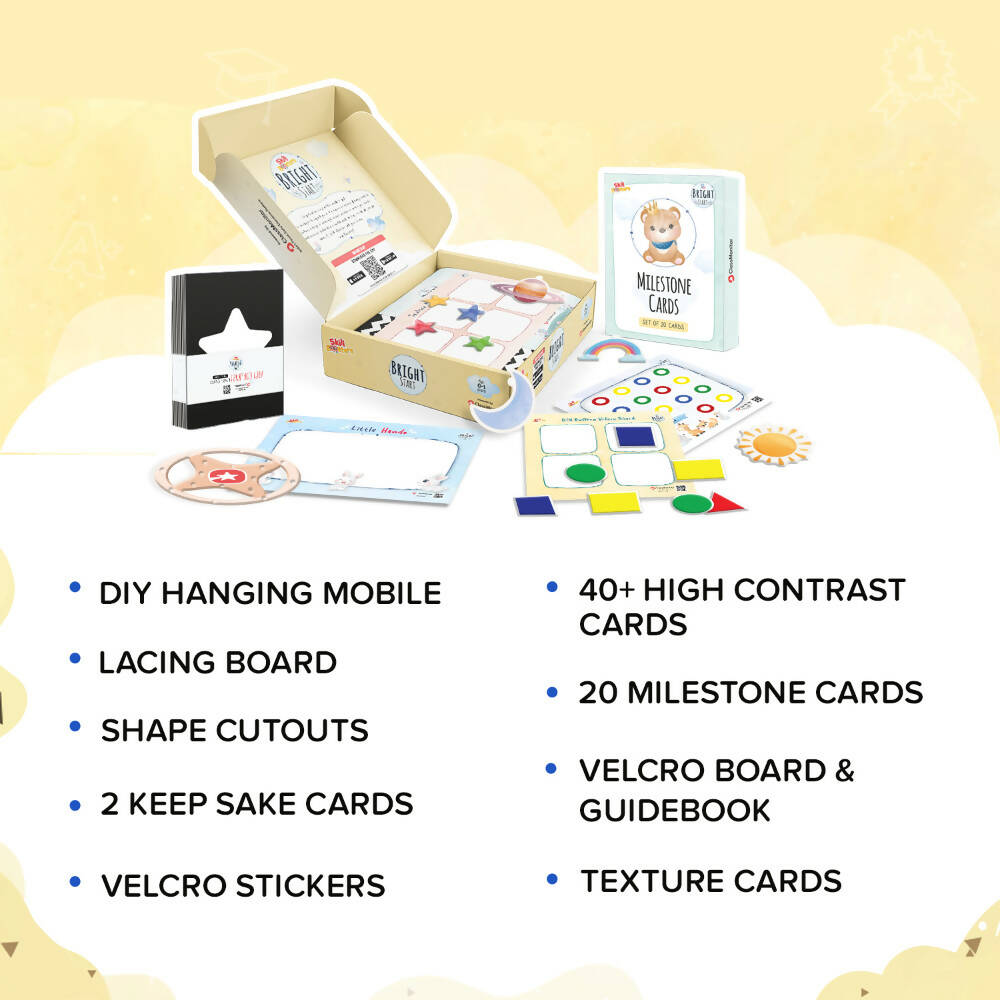 ClassMonitor Learning Educational Kit with Free Mobile App | Preschool Home-Learning Kit for 0-12 month kids | Grocsy