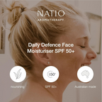 Natio Daily Defence Face Moisturiser SPF 50+ | Grocsy