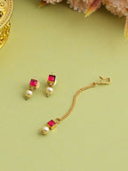 Ruby Raang Blush Pearl Ruby Accent Set | Grocsy