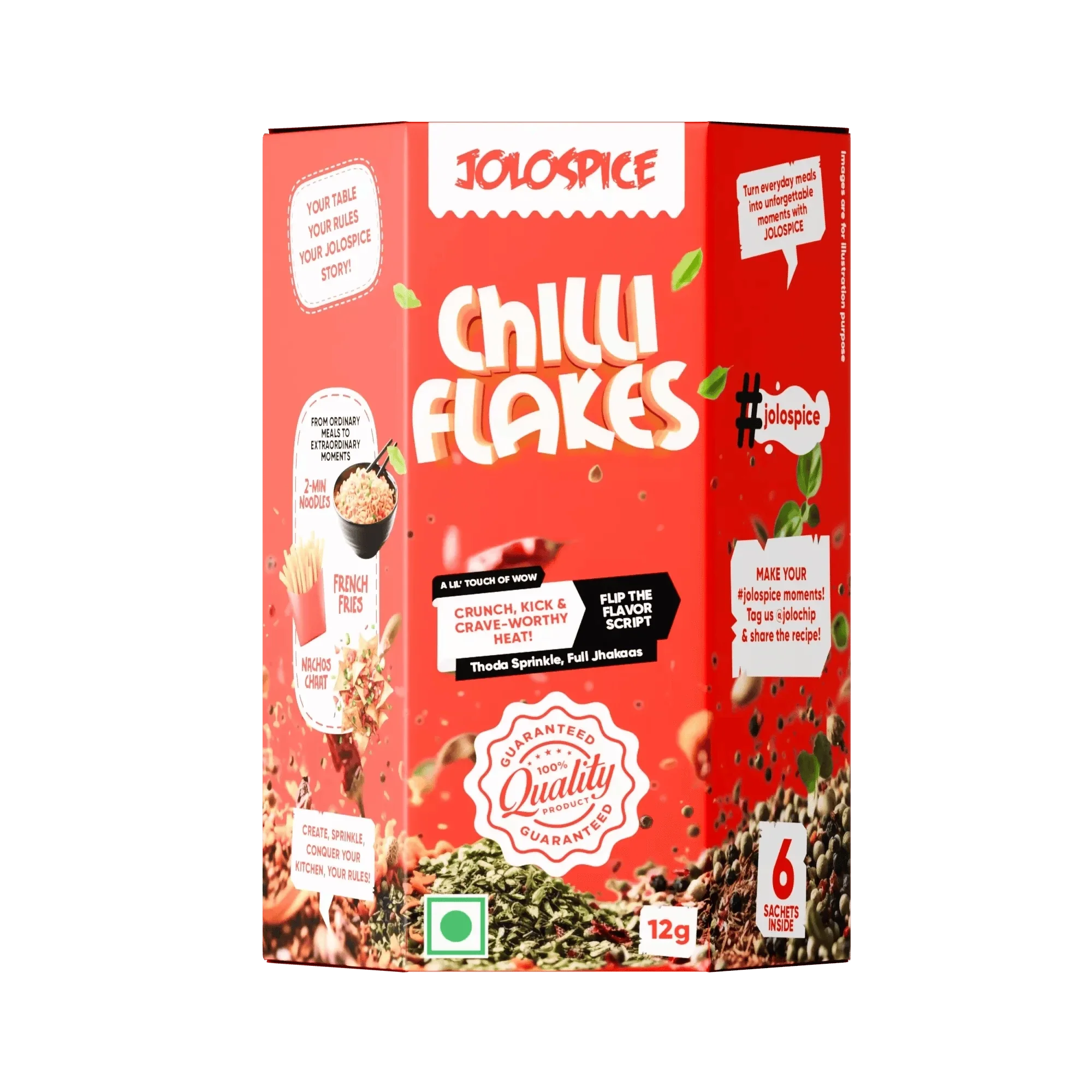 Jolospice Chilli Flakes | Grocsy
