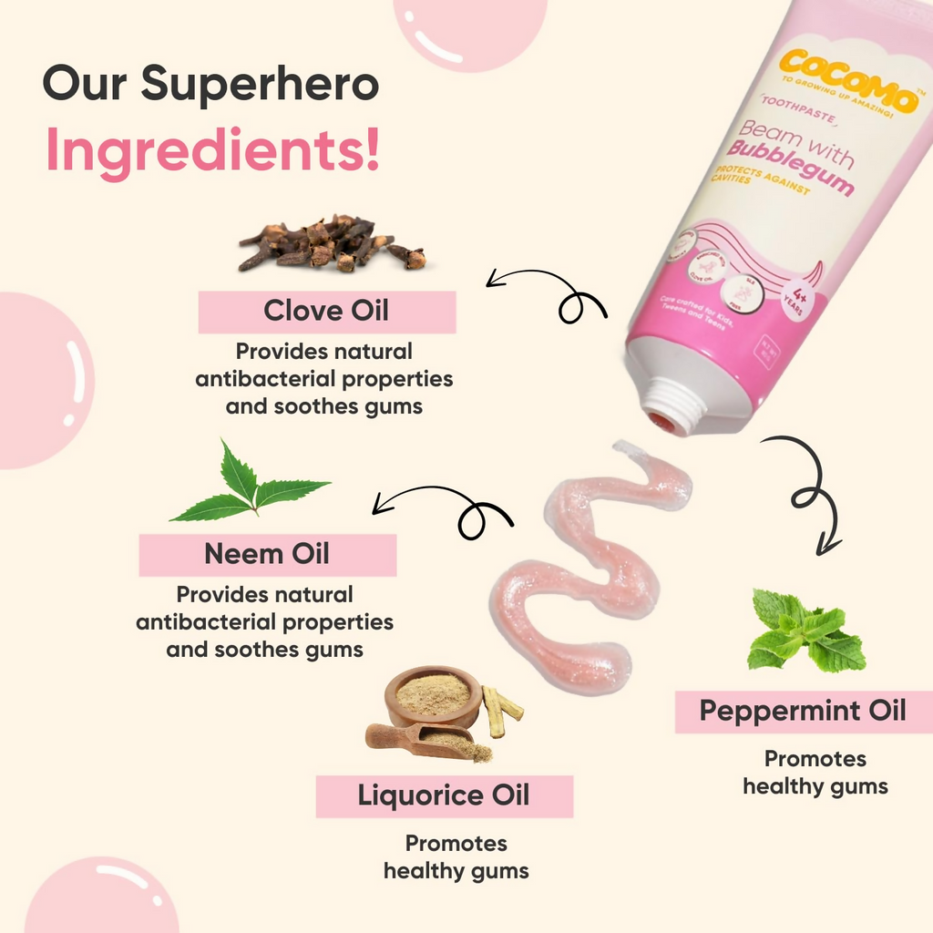 Cocomo Beam With Bubblegum Toothpaste For Kids | Grocsy