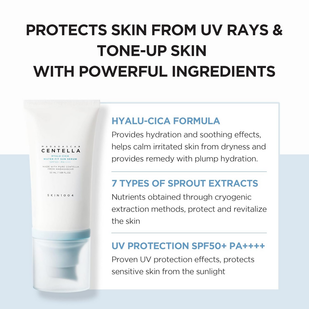 SKIN1004 Madagascar Centella Hyalu-Cica Water-Fit Sun Serum | Grocsy