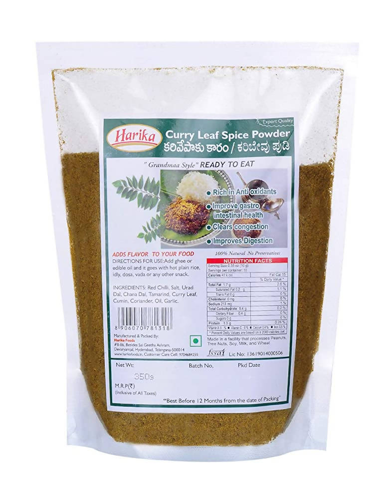 Harika Curry Leaf Spice Powder | Grocsy