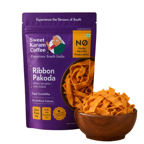Sweet Karam Coffee Ribbon Pakoda (Ribbon Murukku) | Grocsy