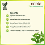 Neeta 100% Natural Henna Powder For Hair Colour And Growth|Rich Brown Shades | Grocsy