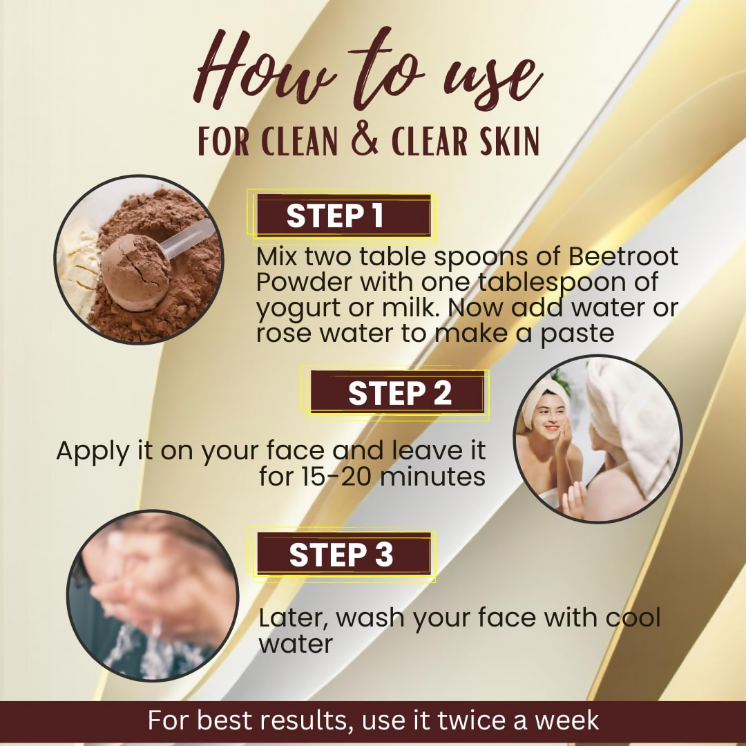 Veda Harvest Beetroot powder For Face | Grocsy