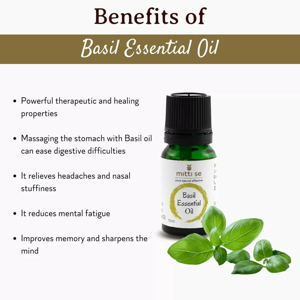 Mitti Se Basil Essential Oil | Grocsy