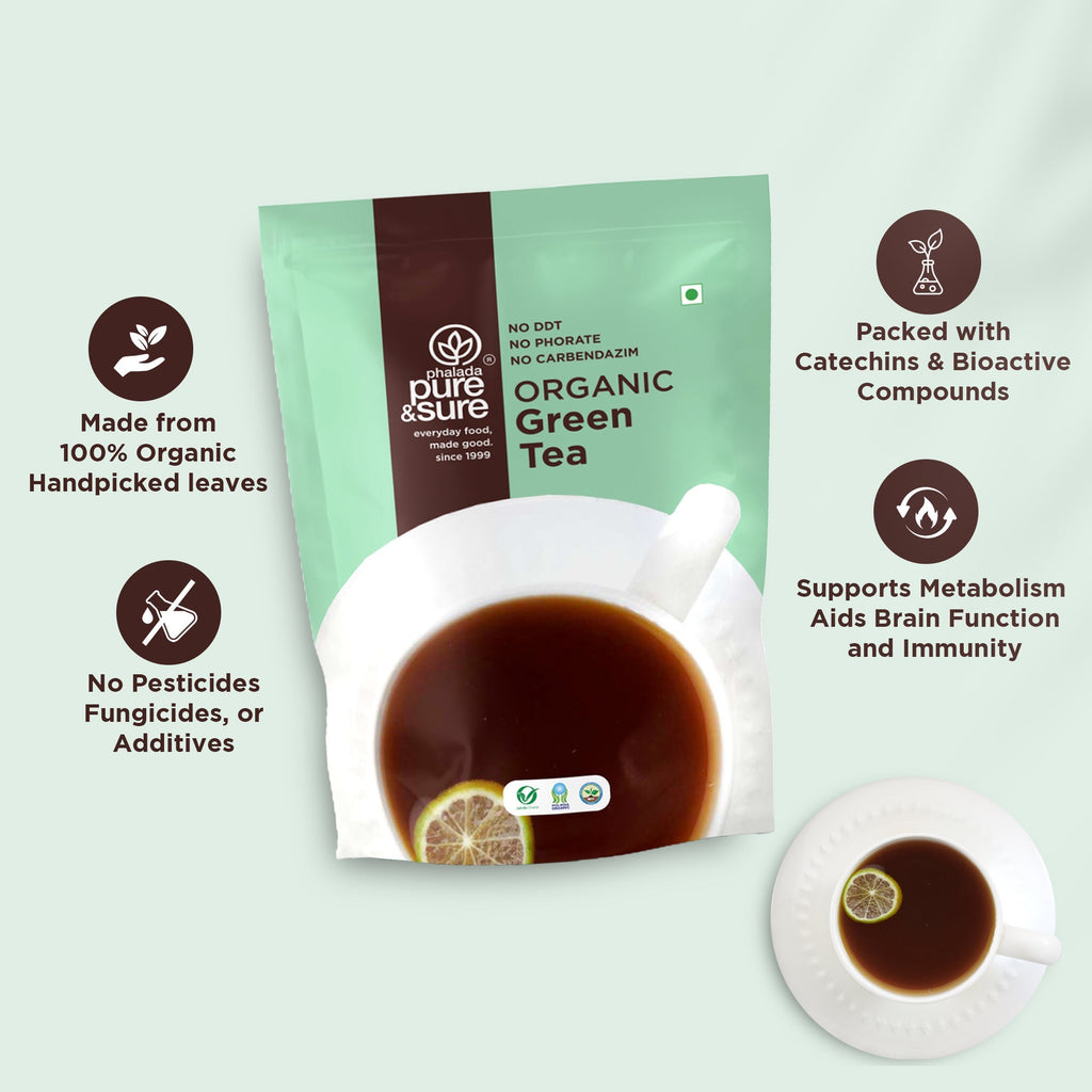 Pure & Sure Organic Green Tea | Grocsy