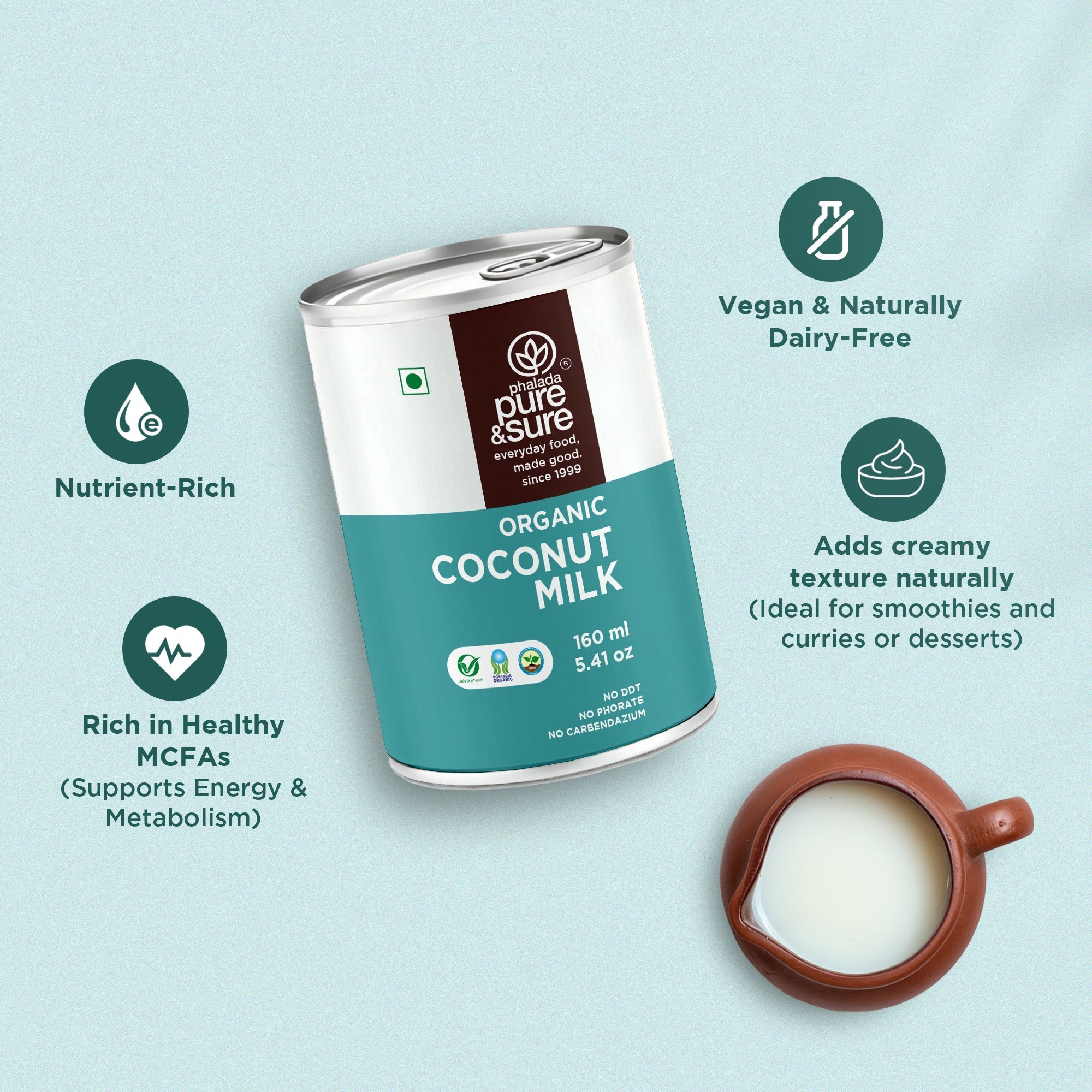 Pure & Sure Organic Coconut Milk | Grocsy