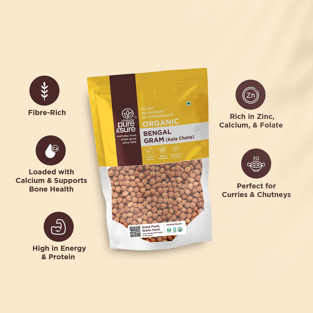 Pure & Sure Organic Bengal Gram | Grocsy