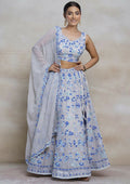 Eilara Vibrant Multicolor Sequin Embroidered Faux Georgette Lehenga Set For Wedding | Grocsy