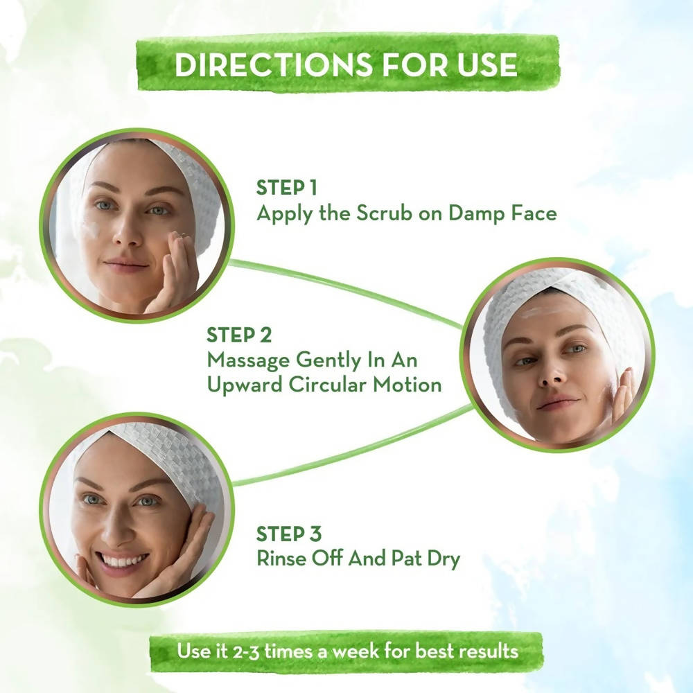 Mamaearth Rice Face Scrub With Rice Water & Niacinamide | Grocsy