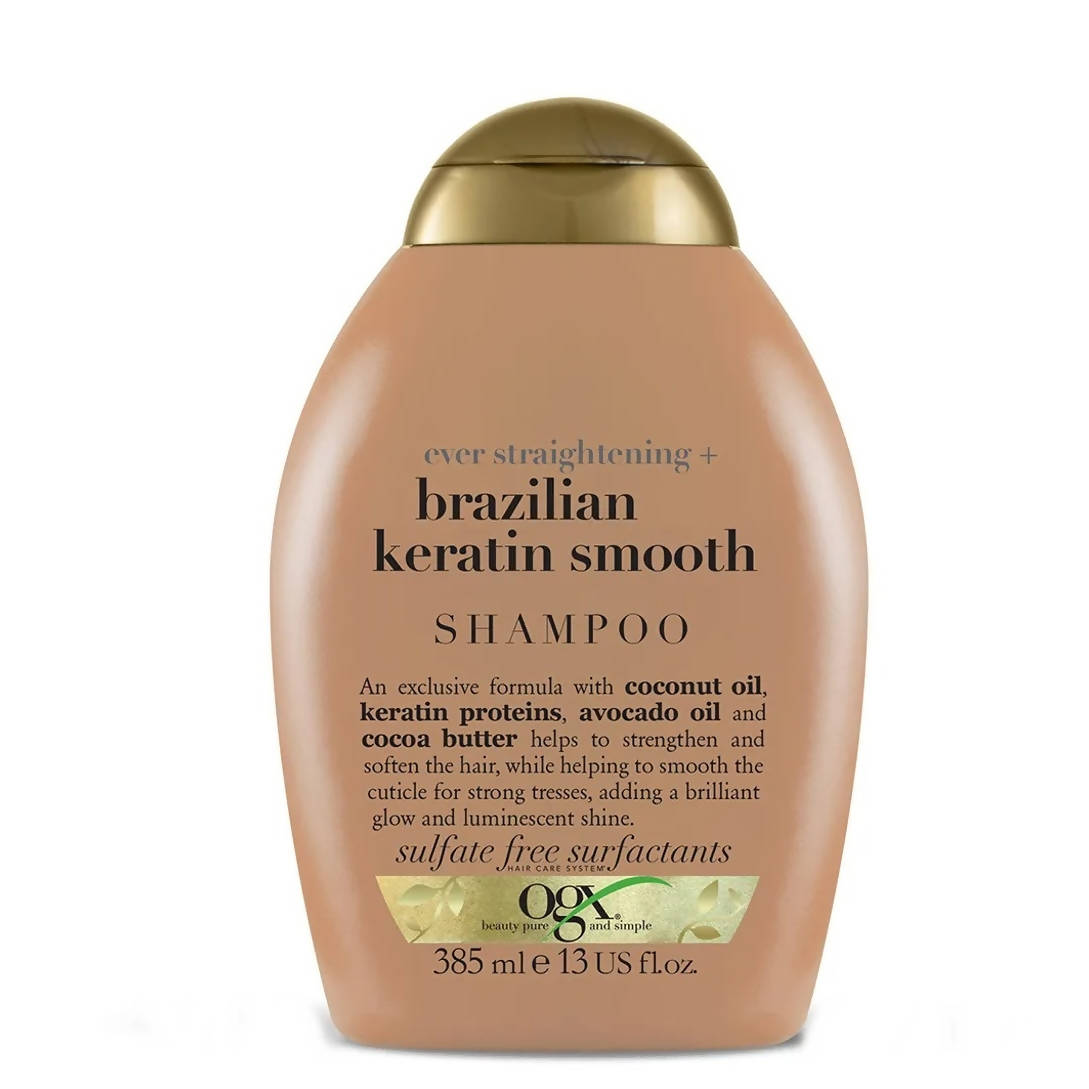 OGX Ever Straightening Brazilian Keratin Smooth Shampoo | Grocsy