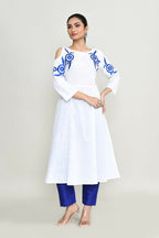 Joban Fashion White Rayon Kurta Set | Grocsy