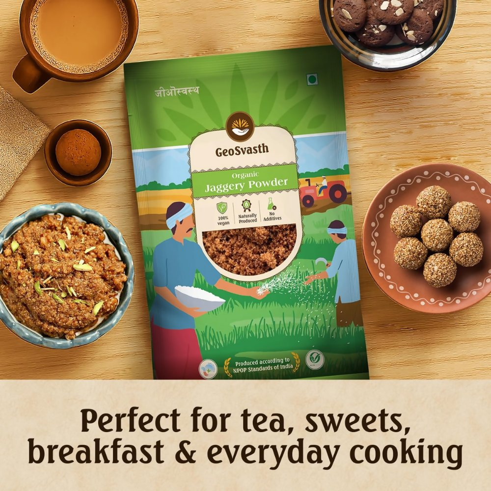 GeoSvasth Organic Jaggery Powder | Grocsy
