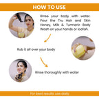 Tru Hair & Skin Honey, Milk & Turmeric Body Wash | Grocsy